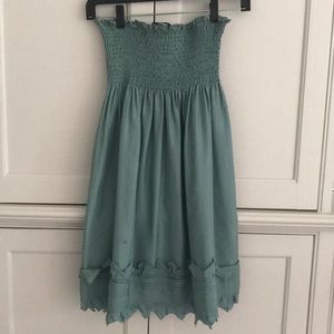 BCBG MaxAzria strapless silk dress
